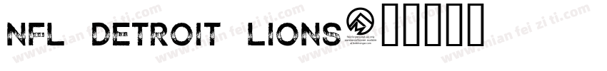 NFL Detroit Lions字体转换